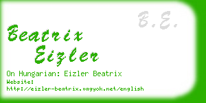 beatrix eizler business card